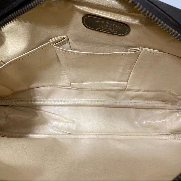 GUCCI Sherry line Suede Leather Clutch Bag 💼 Brown - Picture 15 of 16